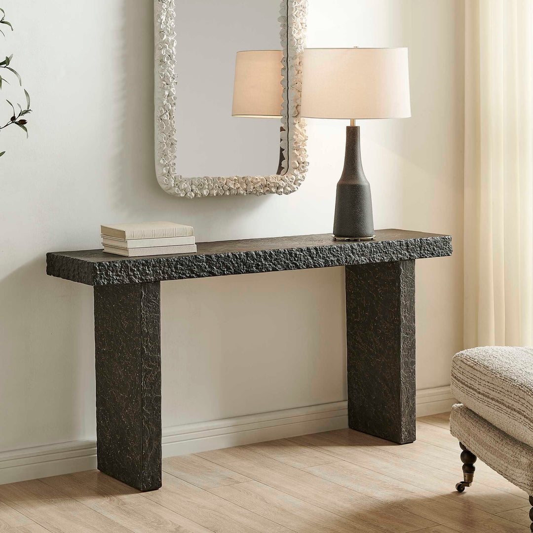 Hagan Indoor-Outdoor Slate Console Table