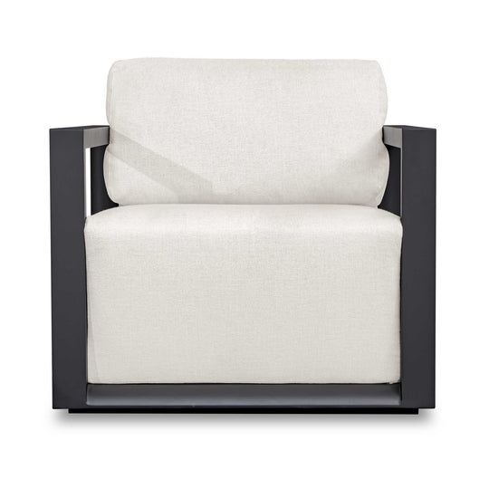 Remsen Black/Oyster Outdoor Lounge Chair