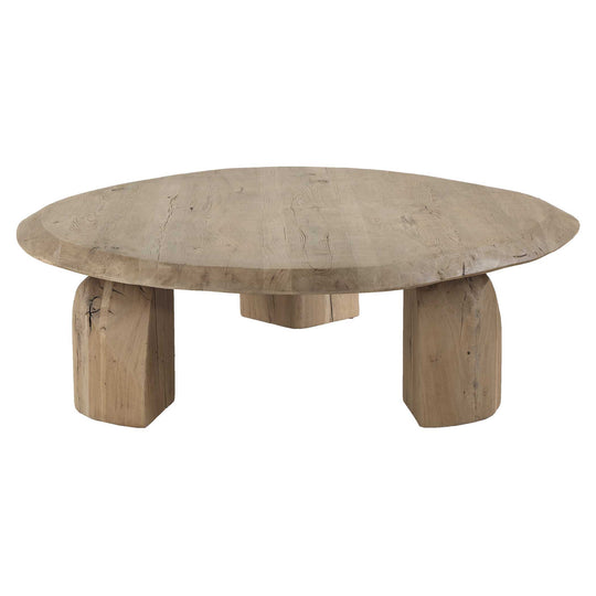 Tiernan Reclaimed Oak Round Coffee Table