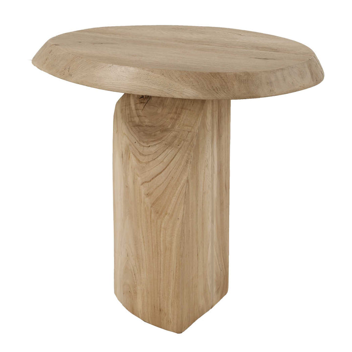 Tiernan Reclaimed Oak Round Side Table