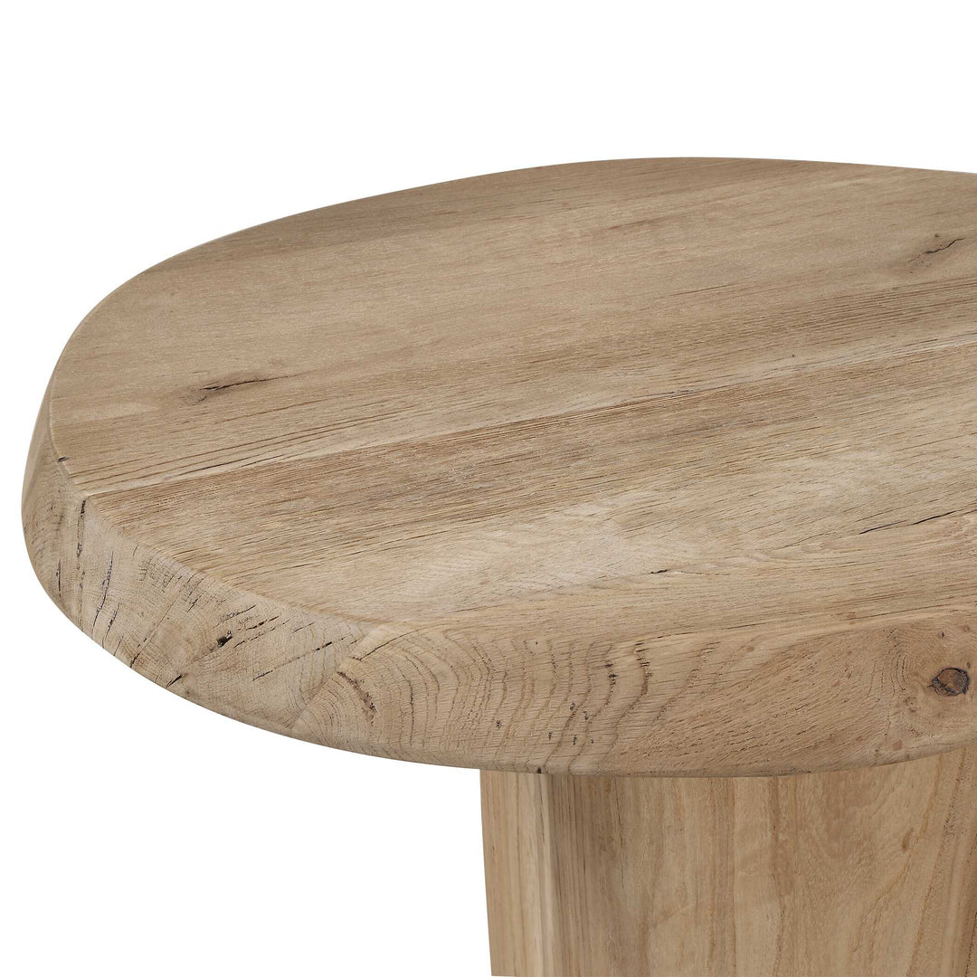 Tiernan Reclaimed Oak Round Side Table