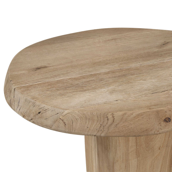 Tiernan Reclaimed Oak Round Side Table
