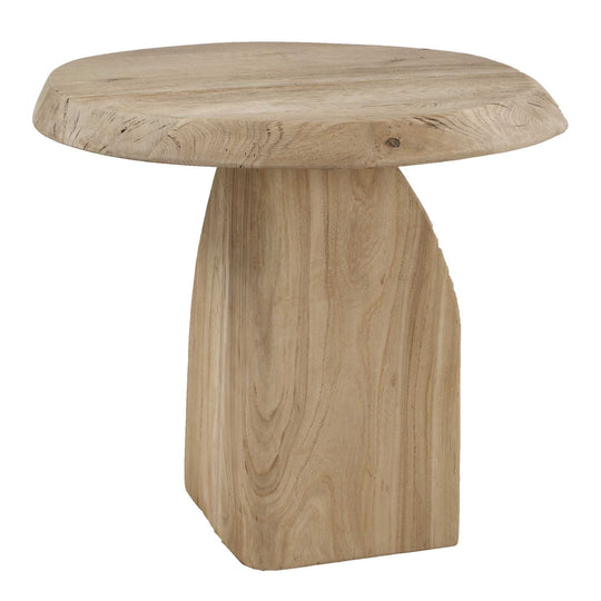 Tiernan Reclaimed Oak Round Side Table