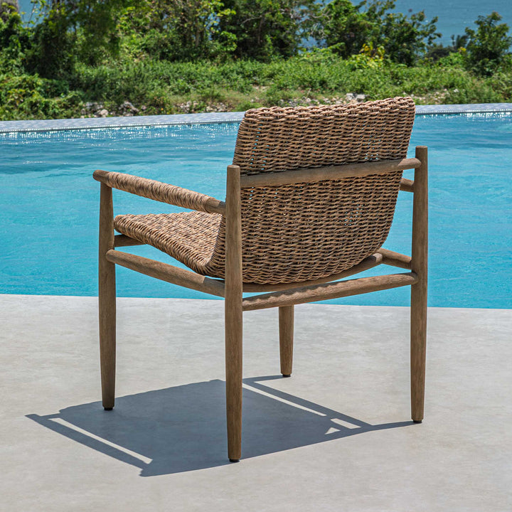 Sumba Golden Flax Outdoor Dining Chair