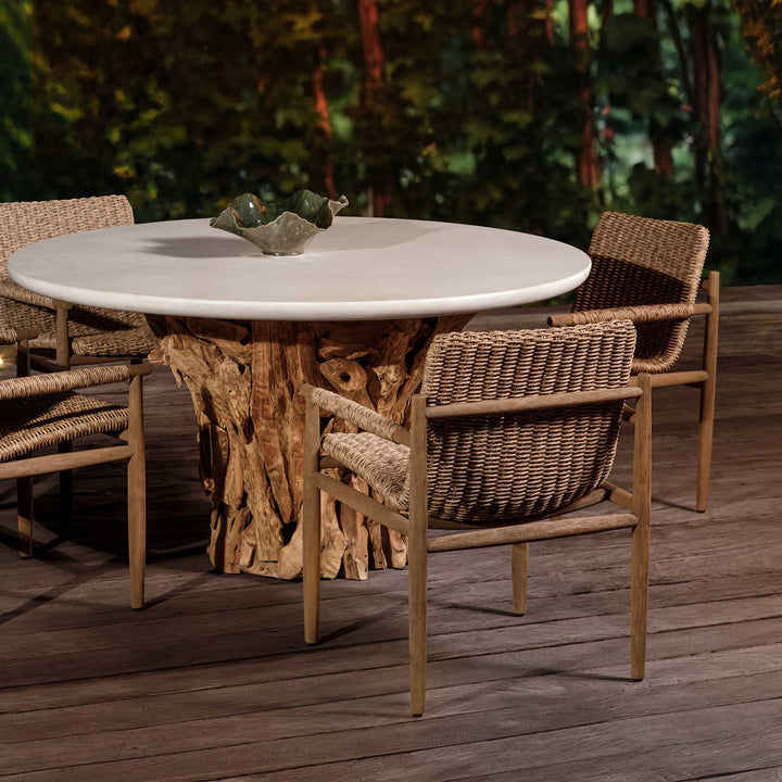 Sumba Golden Flax Outdoor Dining Chair