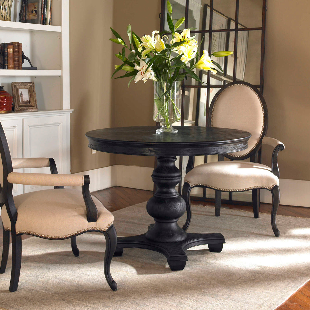 American Home Furniture Uttermost Brynmore Wood Grain Round Table
