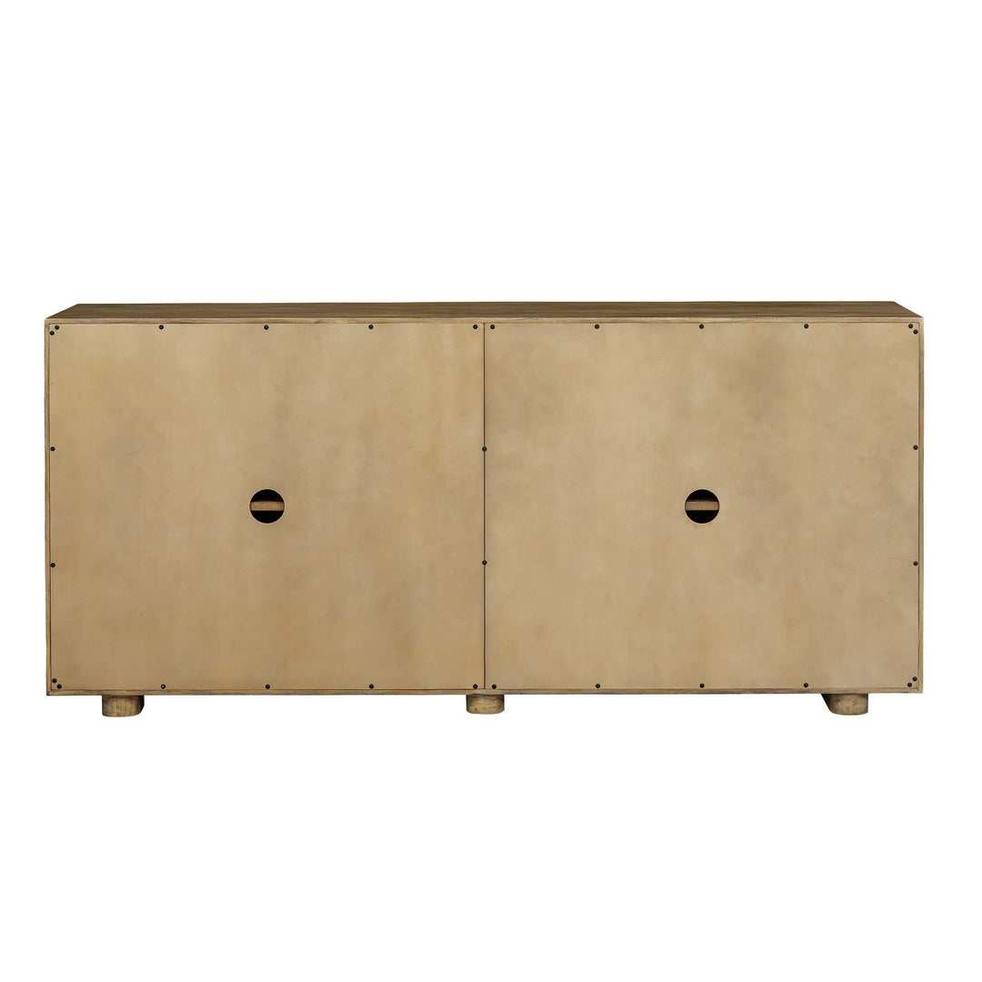 Stevenson Natural Wood 4 Door Cabinet