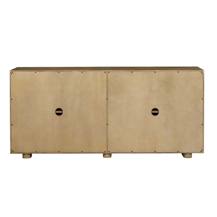 Stevenson Natural Wood 4 Door Cabinet