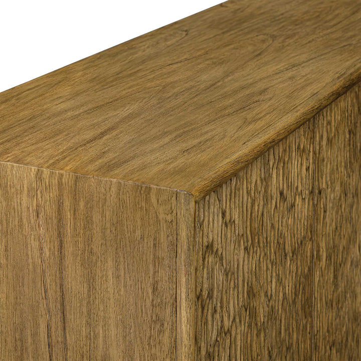 Stevenson Natural Wood 4 Door Cabinet