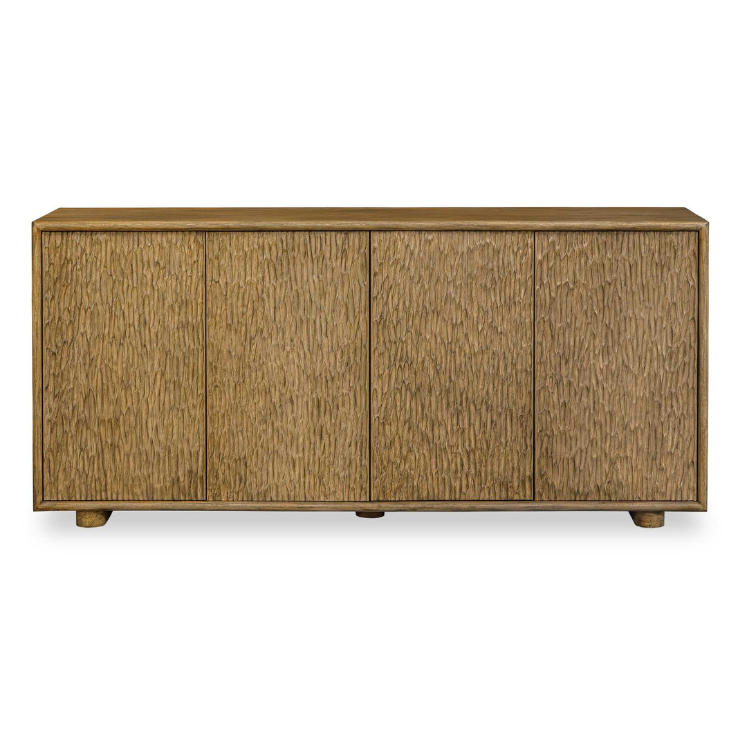 Stevenson Natural Wood 4 Door Cabinet