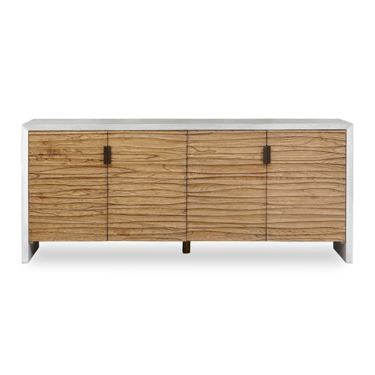 Brinson Carved Wood 4 Door Cabinet