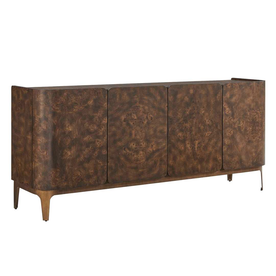 Melbourne Mappa Burl 4 Door Cabinet