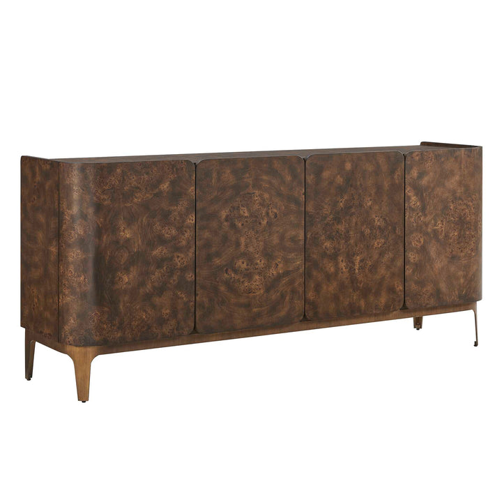 Melbourne Mappa Burl 4 Door Cabinet