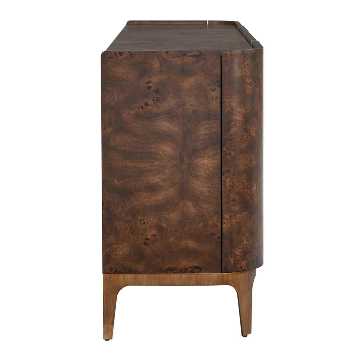 Melbourne Mappa Burl 4 Door Cabinet