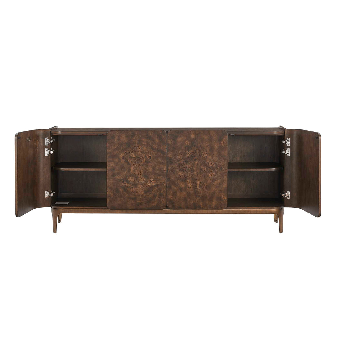 Melbourne Mappa Burl 4 Door Cabinet