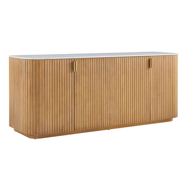 Arik 4 Door Walnut Cabinet