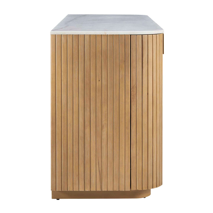 Arik 4 Door Walnut Cabinet