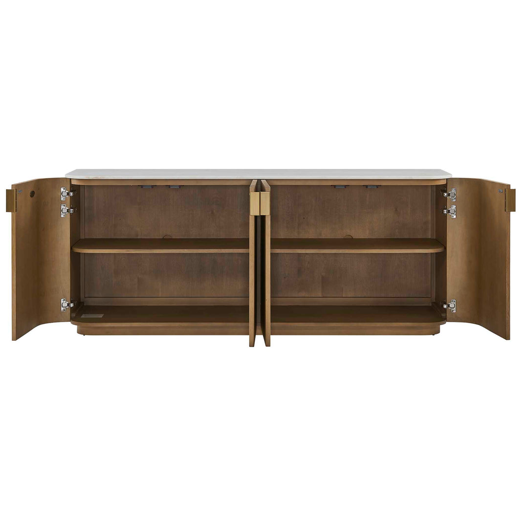Arik 4 Door Walnut Cabinet