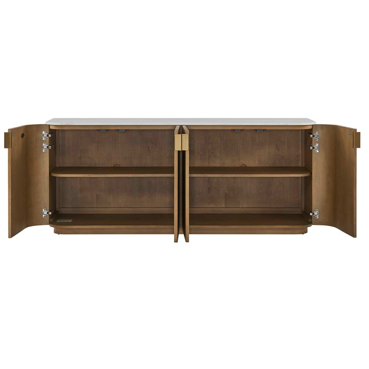 Arik 4 Door Walnut Cabinet