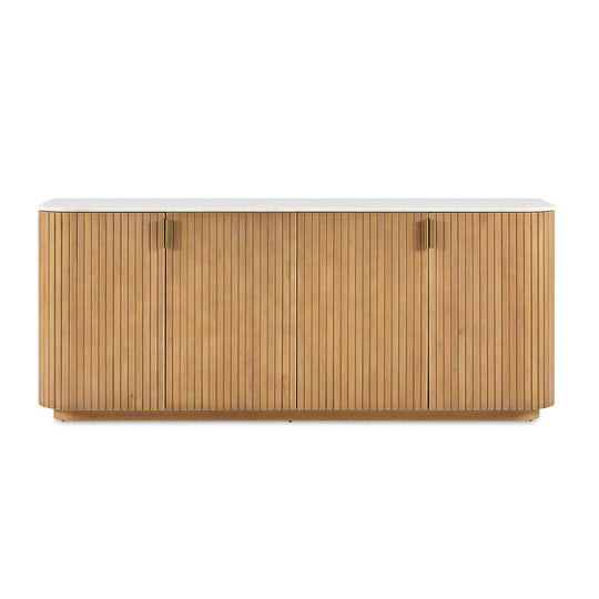 Arik 4 Door Walnut Cabinet