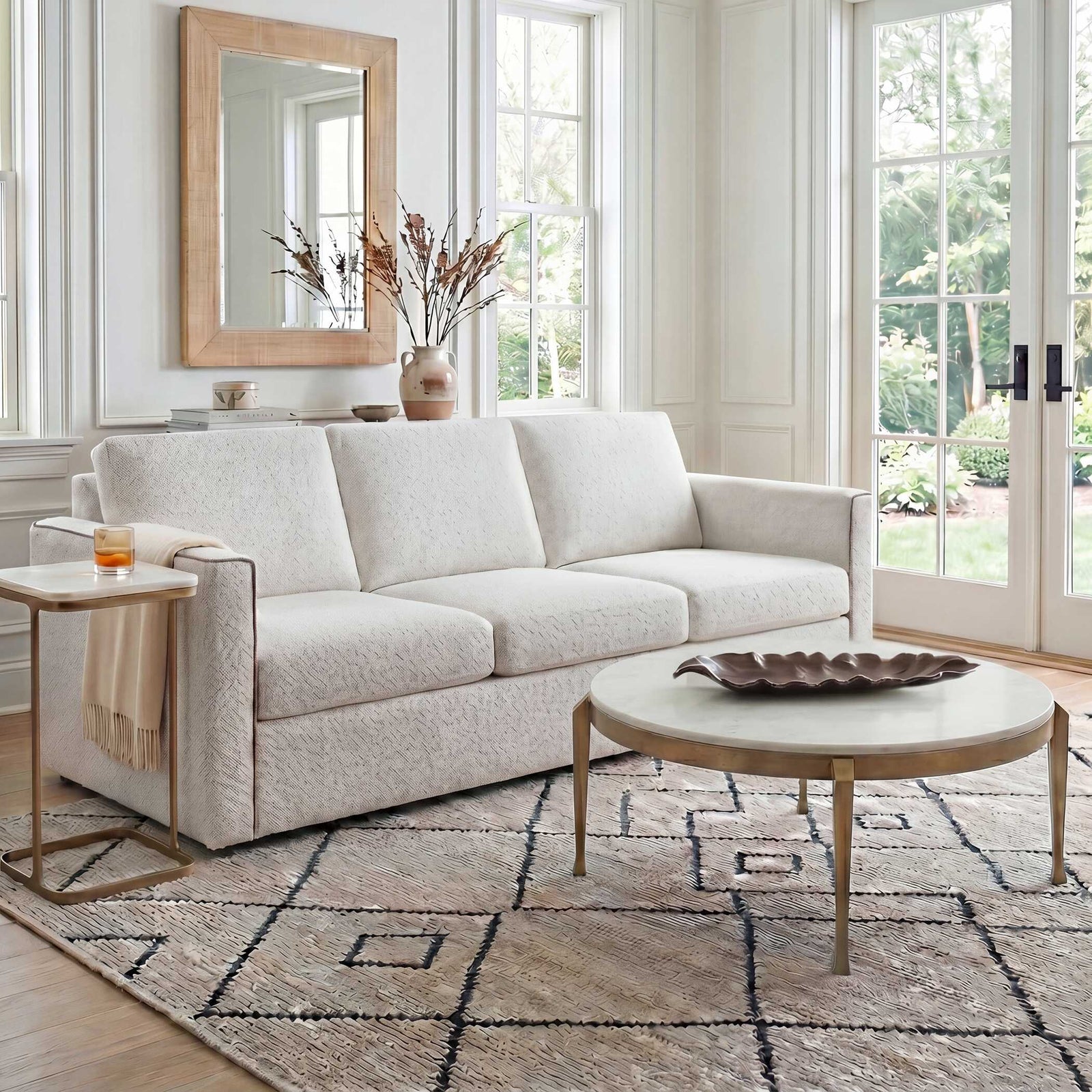 Tylan Round Marble Coffee Table