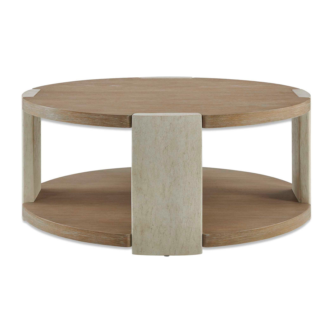 Maulet Round Oak Coffee Table
