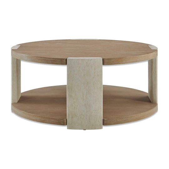 Maulet Round Oak Coffee Table