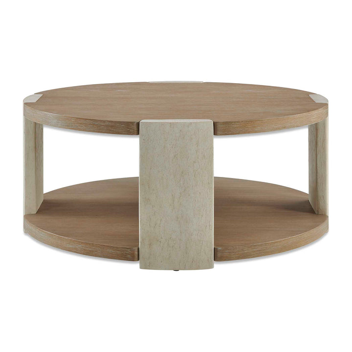 Maulet Round Oak Coffee Table