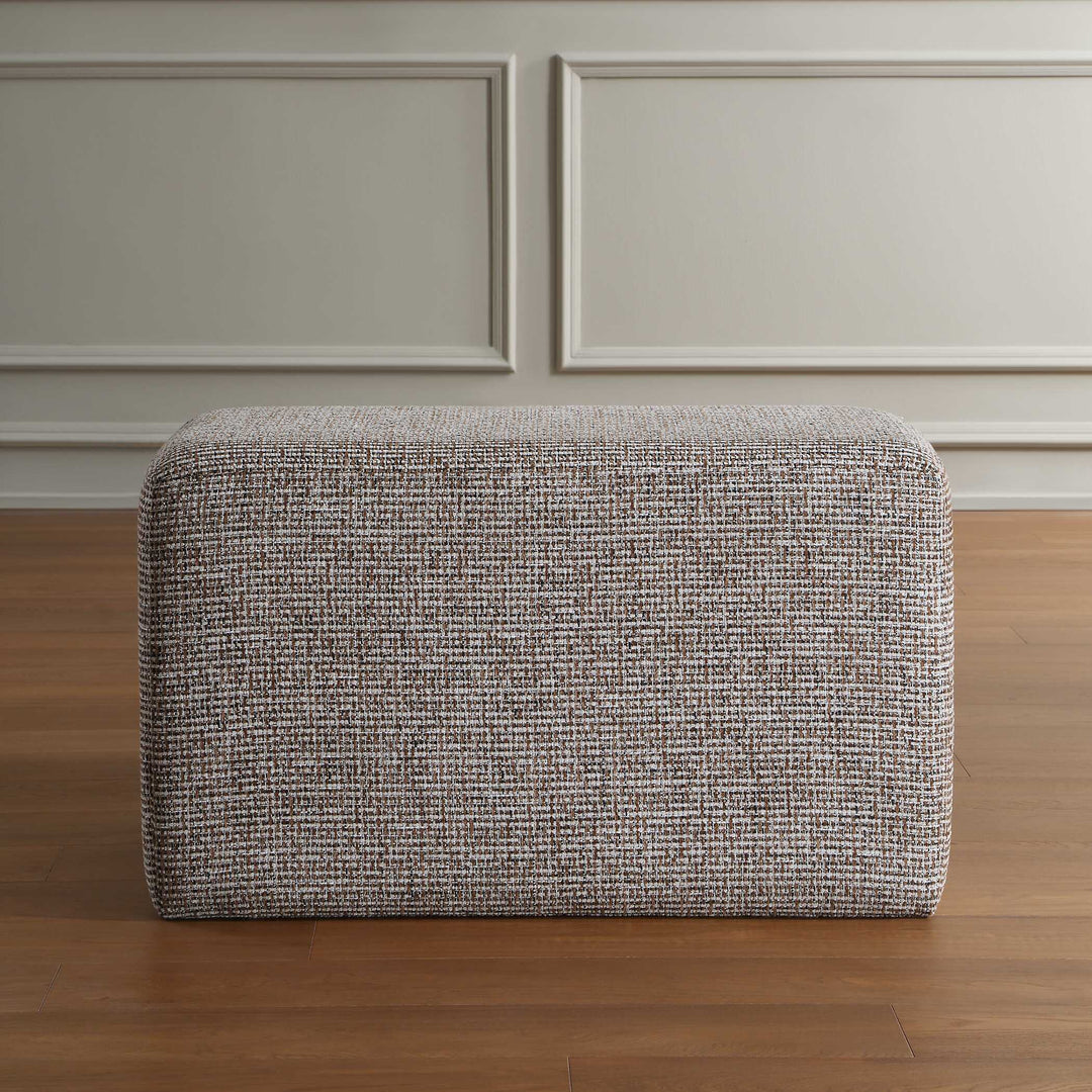 Kelce Woven Checkered Ottoman