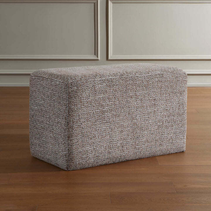 Kelce Woven Checkered Ottoman