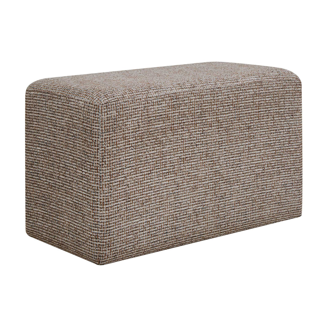 Kelce Woven Checkered Ottoman