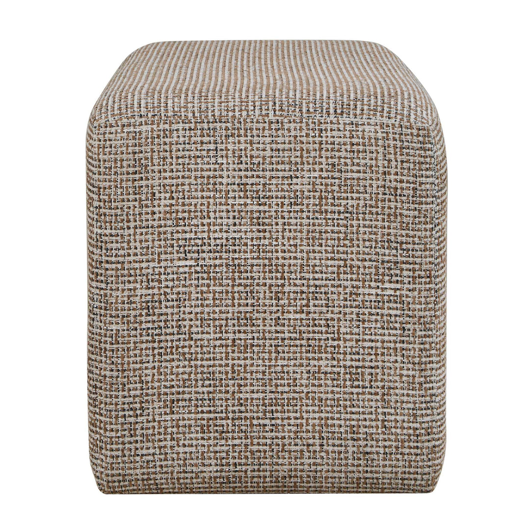 Kelce Woven Checkered Ottoman