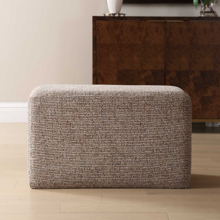 Kelce Woven Checkered Ottoman