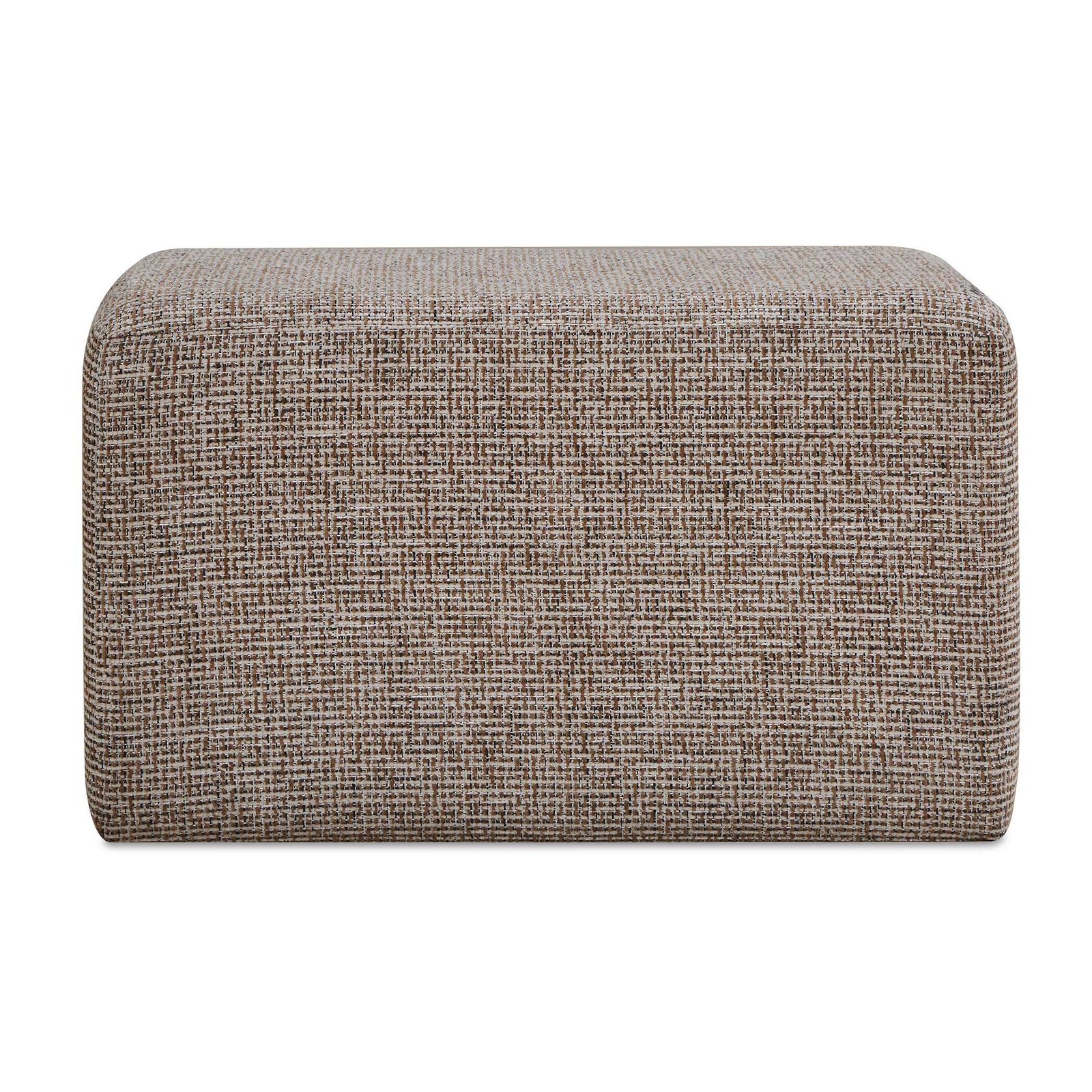 Kelce Woven Checkered Ottoman