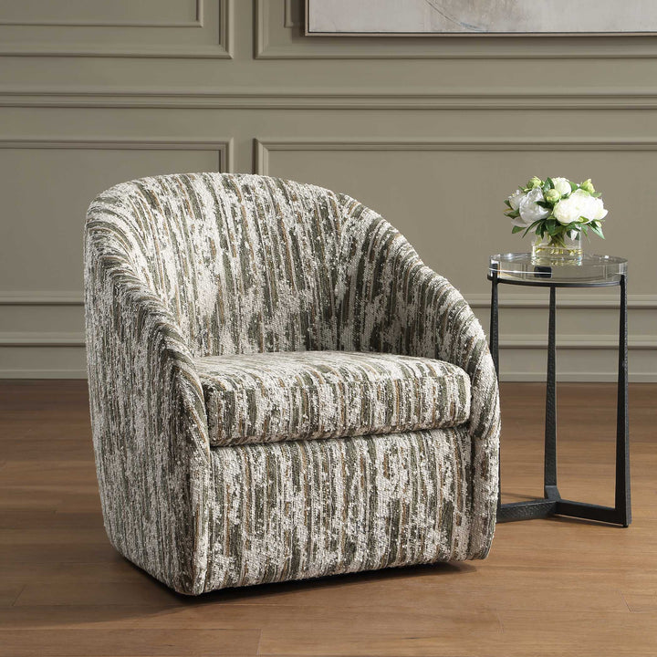 Mari Boucle Swivel Chair
