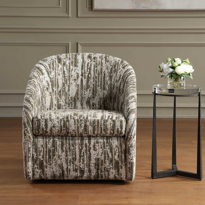 Mari Boucle Swivel Chair