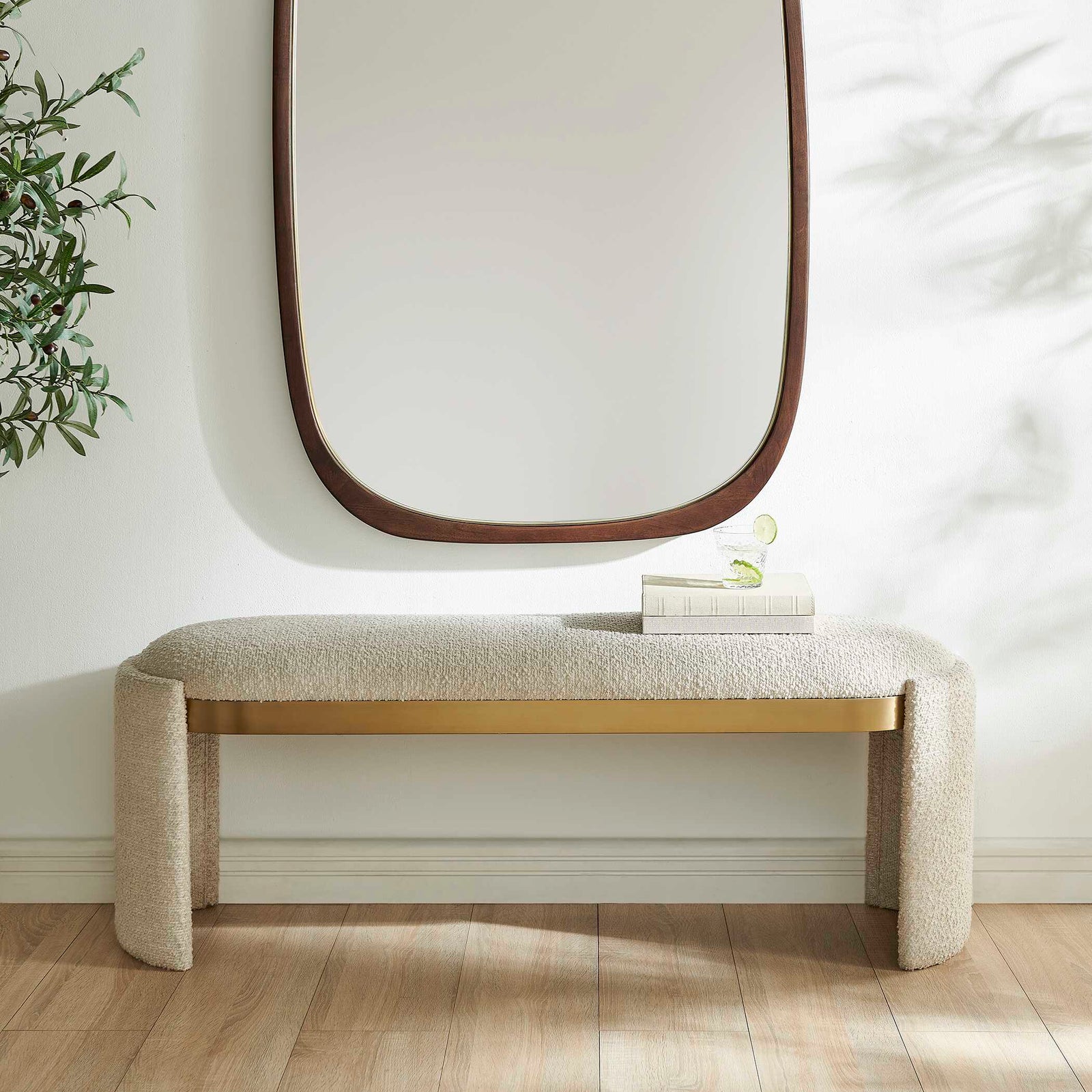 Serena Bone White Bench