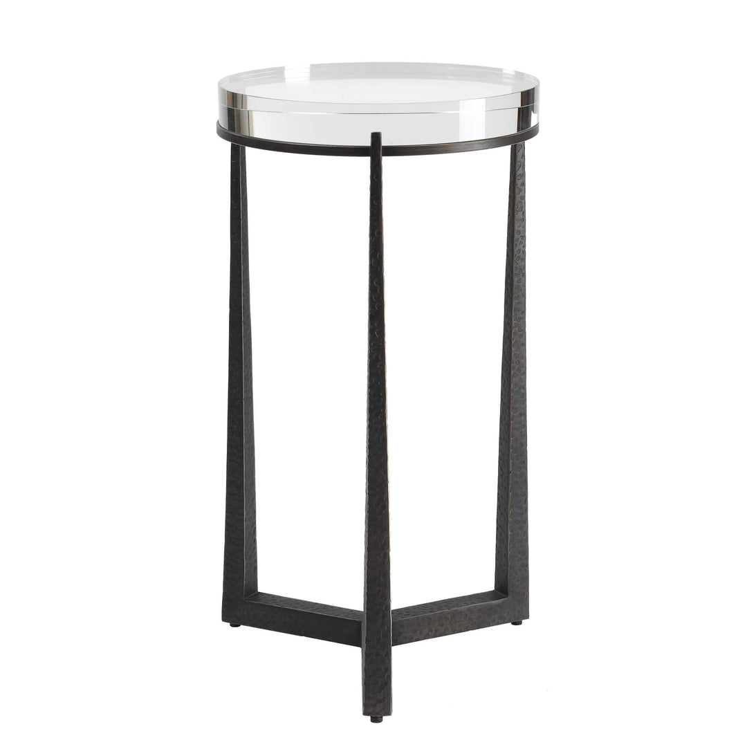 Midas Dark Bronze Round Accent Table
