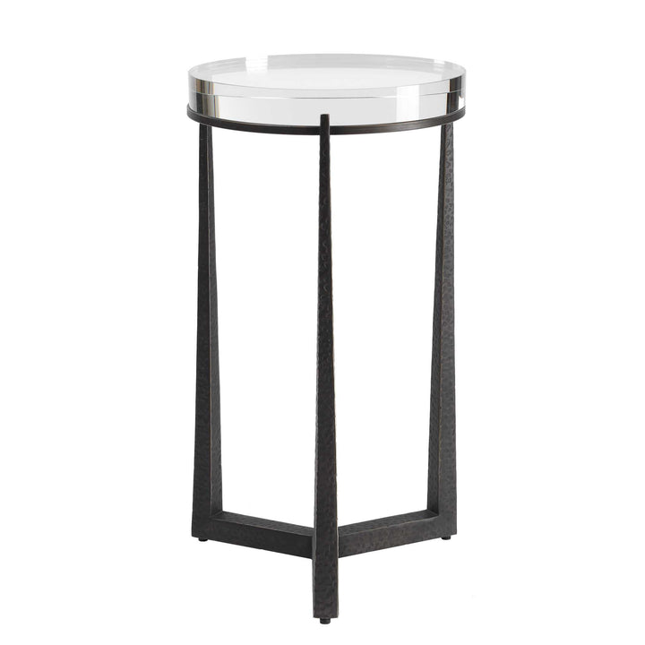 Midas Dark Bronze Round Accent Table