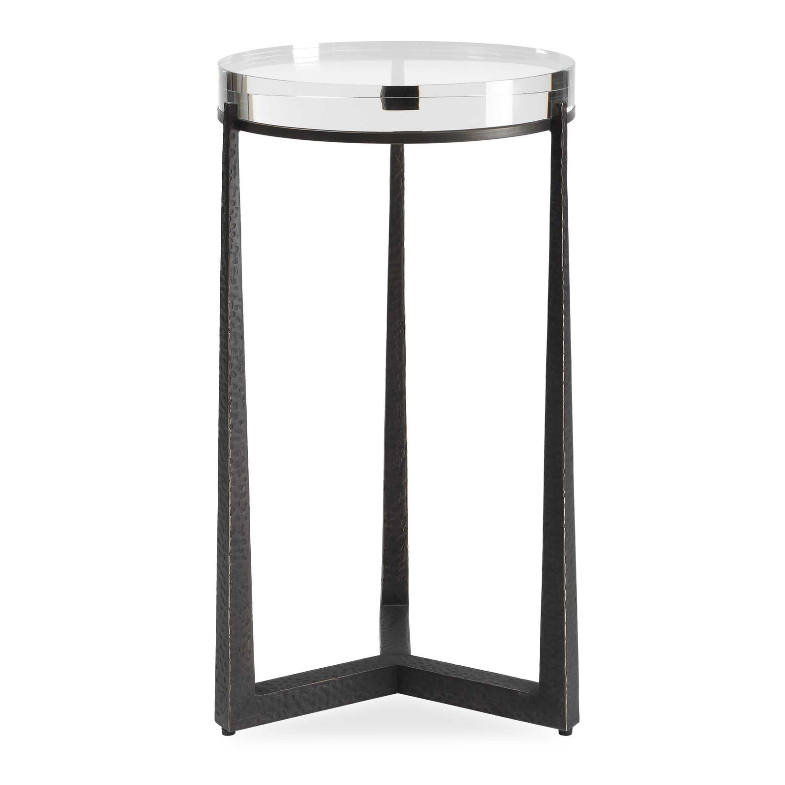 Midas Dark Bronze Round Accent Table