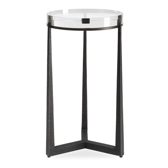 Midas Dark Bronze Round Accent Table