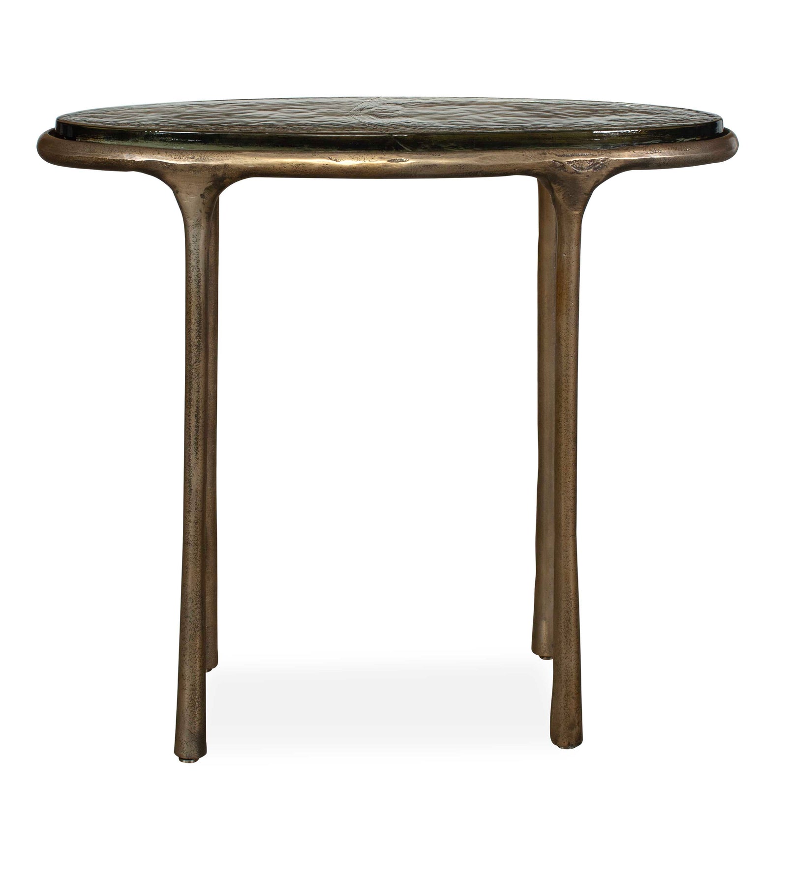 Ata Oval Brass Accent Table