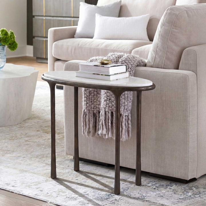 Ata Dark Bronze Accent Table