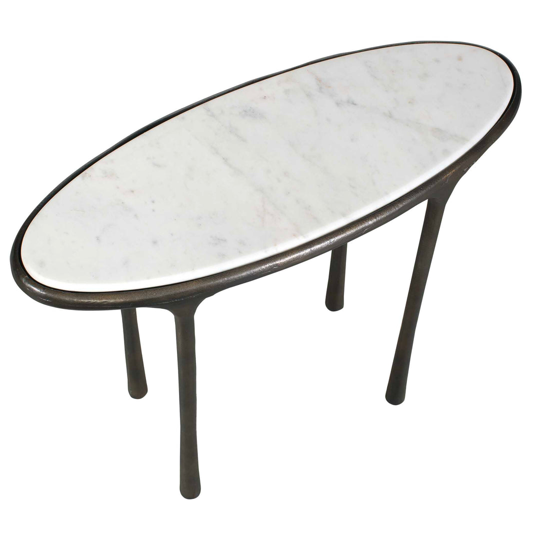 Ata Dark Bronze Accent Table