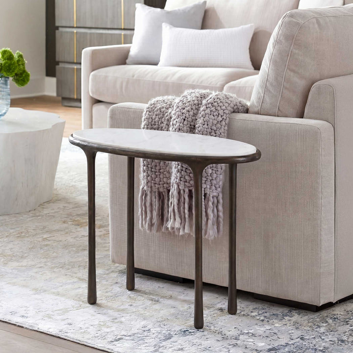 Ata Dark Bronze Accent Table