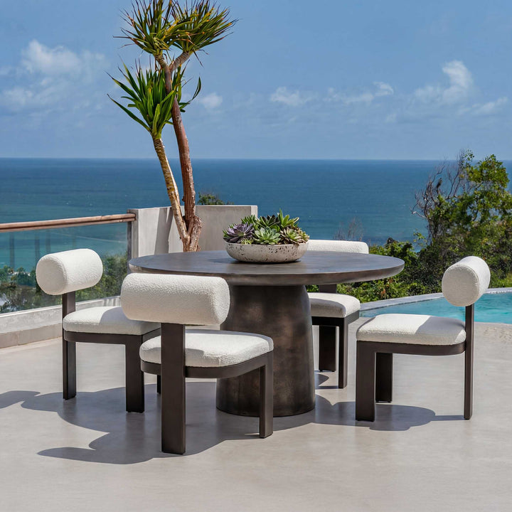 Madrone Indoor-Outdoor Bronze Bistro Table