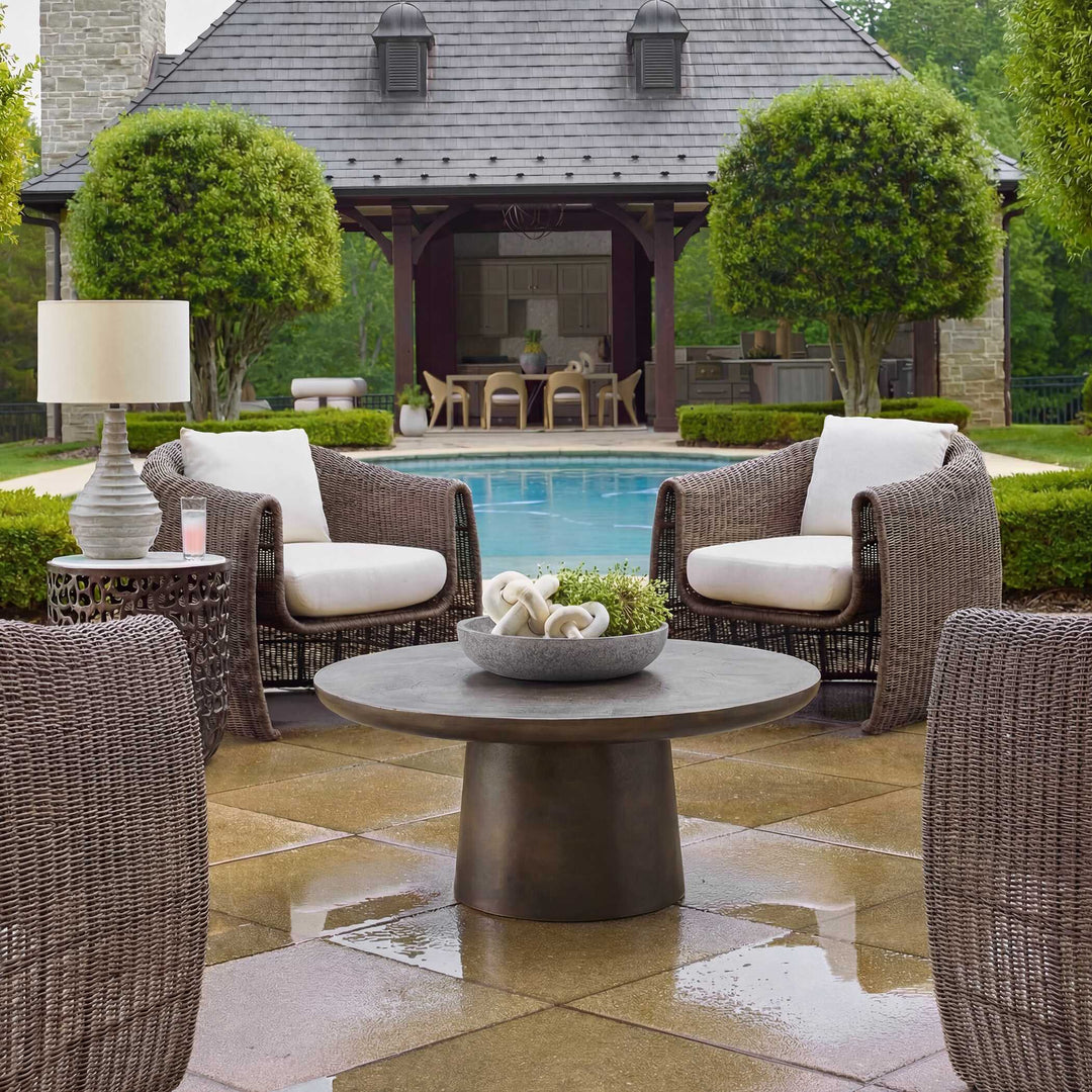 Madrone Indoor-Outdoor Bronze Coffee Table