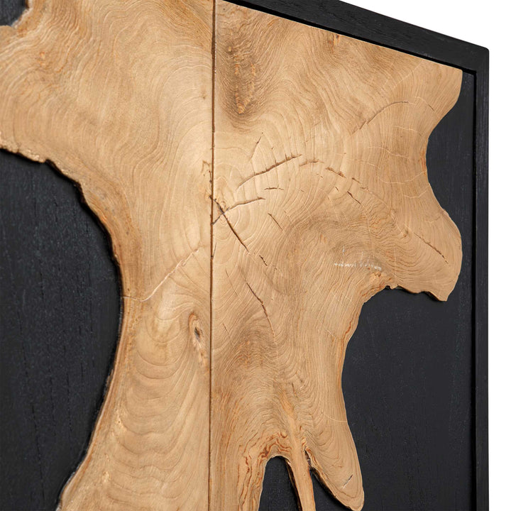 Andrei Teak Root 2 Door Cabinet