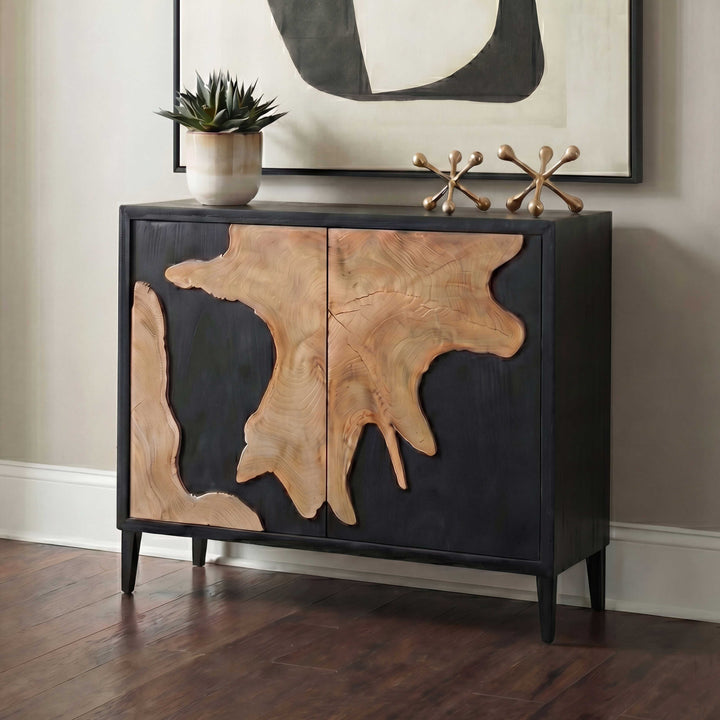 Andrei Teak Root 2 Door Cabinet