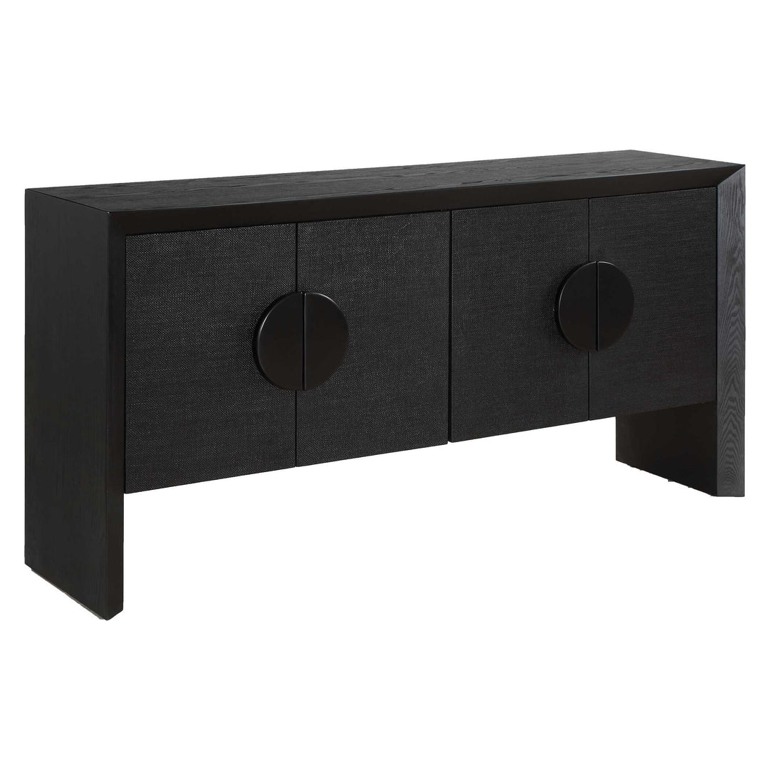 Williams Black 4 Door Cabinet